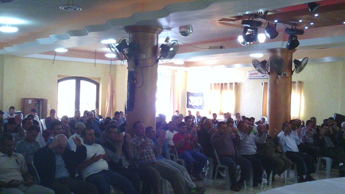شباب حزب التحرير في  بلدة ترقوميا-الخليل يعقدون ندوة سياسية